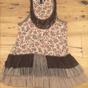 Sheer sleeveless top